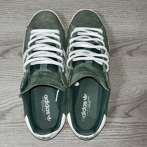 Adidas Campus ADV Green Oxide & White Skate Shoes Size 11 Ok For The Price!!!